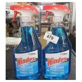 2 Windex glass cleaner