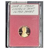 2008 S Proof Lincoln Cent Ultra Cameo