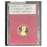 2014 S Proof Lincoln Cent Ultra Cameo