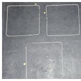 3 Lots 1ea-18Kt GT Silver Toned Twist Chain 24" L