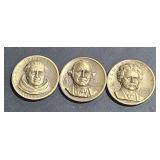 3 Tokens- 3 States w/ Famous People Tokens