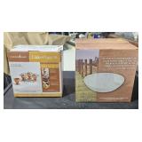 Copper Eggs XL 2 Set of Rustic Woodgrain Bowls