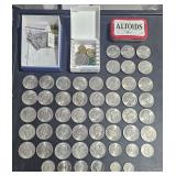 Box w/ Misc Currant Ike Half Dollars & Other Items