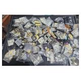 Glass Bowl w/ Pairs of New Costume Earrings