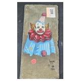 New Orleans Tile Painted "Clown" by Laiche 1986 w/