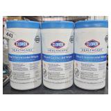 3 Clorox bleach germicidal wipes