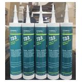 5 Tubes Dowsil 733 Glass & Metal Sealant  Aluminum