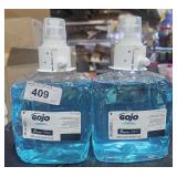 2 Gojo foaming hand wash
