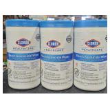 3 Clorox bleach germicidal wipes