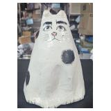 Paper Mache Cat  10 3/4" Tall