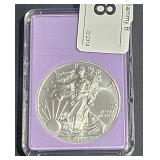2021  .999 1 oz Silver American Eagle Walking cong