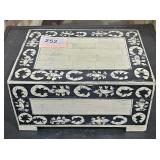 Hand Made Wood Box w/ Inlaid 9" x 7" x 4 1/2"