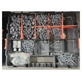 CONTAINER OF GRAPHITE COLORED SCREWS