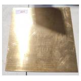 12x12 by 1/8 in sheet of brass