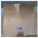 612x12 sheets of of copper