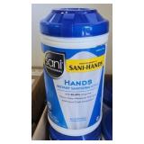 6 Sani-hands instant sanitizing wipes