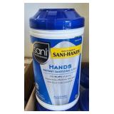 6 Sani-hands instant sanitizing wipes