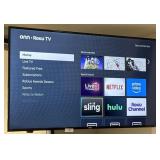 55 INCH WITH A ROKU REMOT ONN ROKU TV