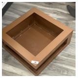 SQUARE METAL PLASMA CUT PLANTER/FIRE PIT