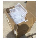 Clear plastic mini bins case