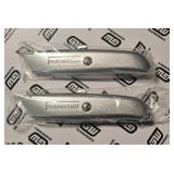 two 6-in aluminum retractable utility knife