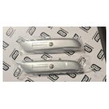 2  6-in aluminum retractable utility knives