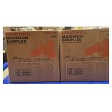 2-BOXES OF MAXIMUM EARPLUGS
