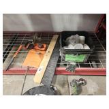CONCRETE BRUSH, MIXER, PVC ELBOWS & DECKING TOOL