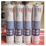 four tubes of 3M 540 polyurethane sealant