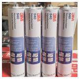 four tubes of 3M 540 polyurethane sealant
