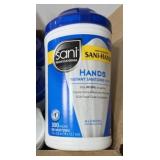 6 Sani-hands instant sanitizing wipes