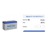 5 Rechargeable Lead Battery: 12V, 7 Ah, Quick-Disc