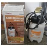 Industrial acid staining sprayer