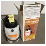 Industrial acid staining sprayer