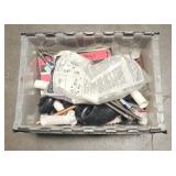tub of miscellaneous plumbing fittings