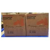 2-BOXES OF MAXIMUM EARPLUGS