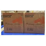 2-BOXES OF MAXIMUM EARPLUGS
