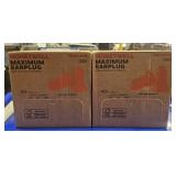 2-BOXES OF MAXIMUM EARPLUGS