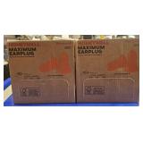 2-BOXES OF MAXIMUM EARPLUGS