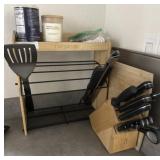 I A Henckel knife  Set + COUNTER TOP ORGANIZER