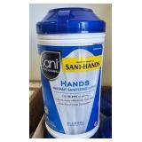 6 Sani-hands instant sanitizing wipes