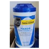 6 Sani-hands instant sanitizing wipes