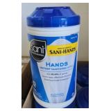 6 Sani-hands instant sanitizing wipes