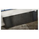 One piece of sheet metal 17 in wide by 48 in long