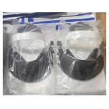 2 HELMENT FACE SHIELDS