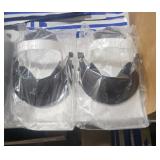 2 HELMENT FACE SHIELDS