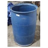 Plastic 55 gallon drum no top