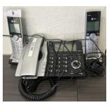 AT&T LAND LINE PHONE AND 2 HANDSETS