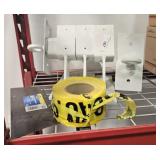 5 POST BASE & ROLL OF CAUTION TAPE