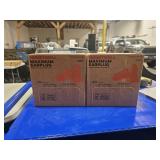 2-BOXES OF MAXIMUM EARPLUGS